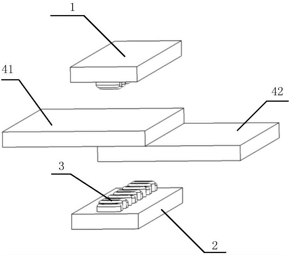 Quick connection die and method for hot rolled strip intermediate billets