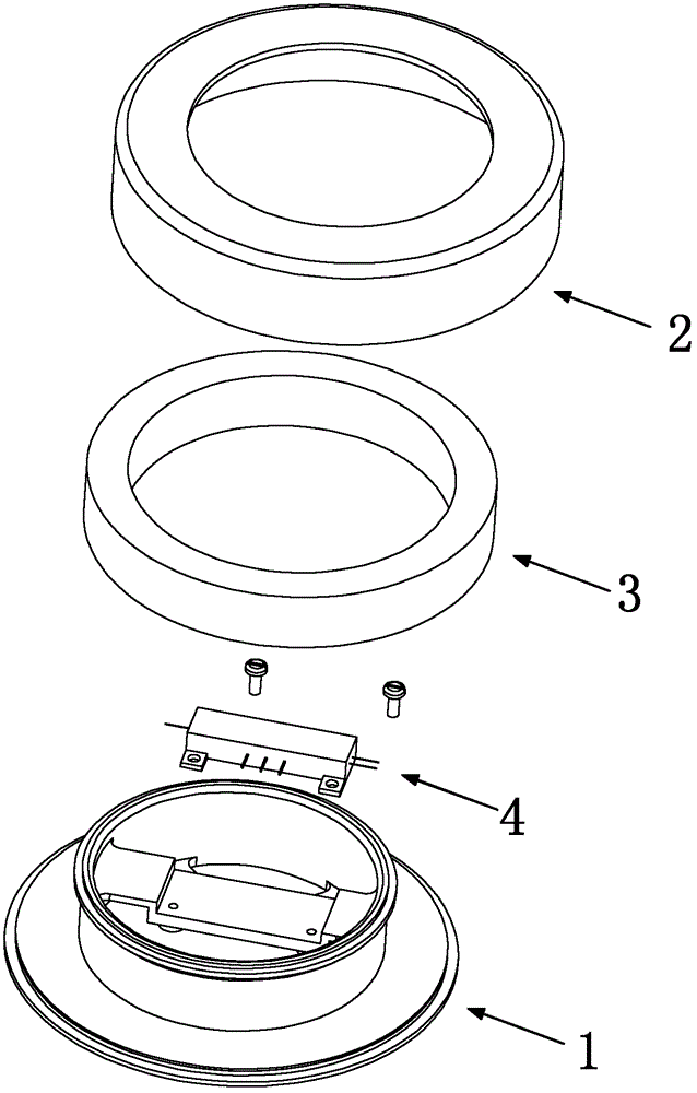 Optical fiber ring packaging structure applicable to medium/high-precision optical fiber inertia unit