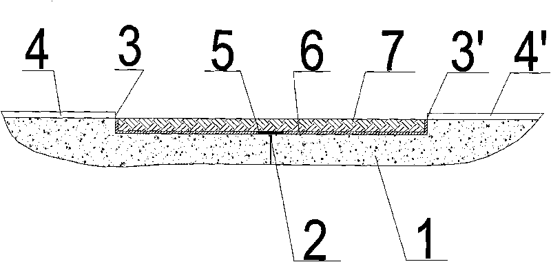 Seepage-proofing processing method of channel concrete panel crack