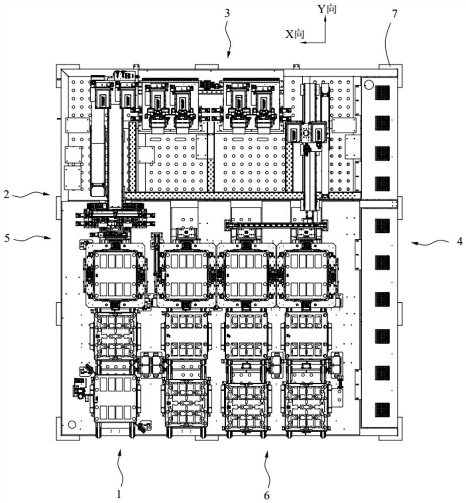 Detection device and production line