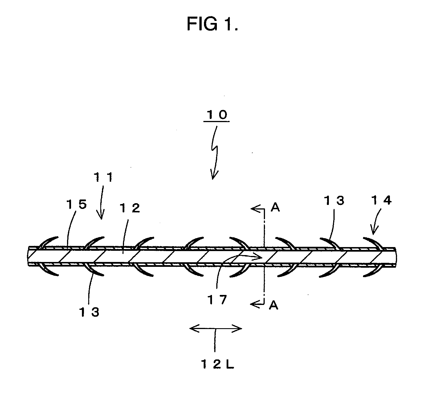 Surgical thread for plastic surgery and method of imparting tension to skin