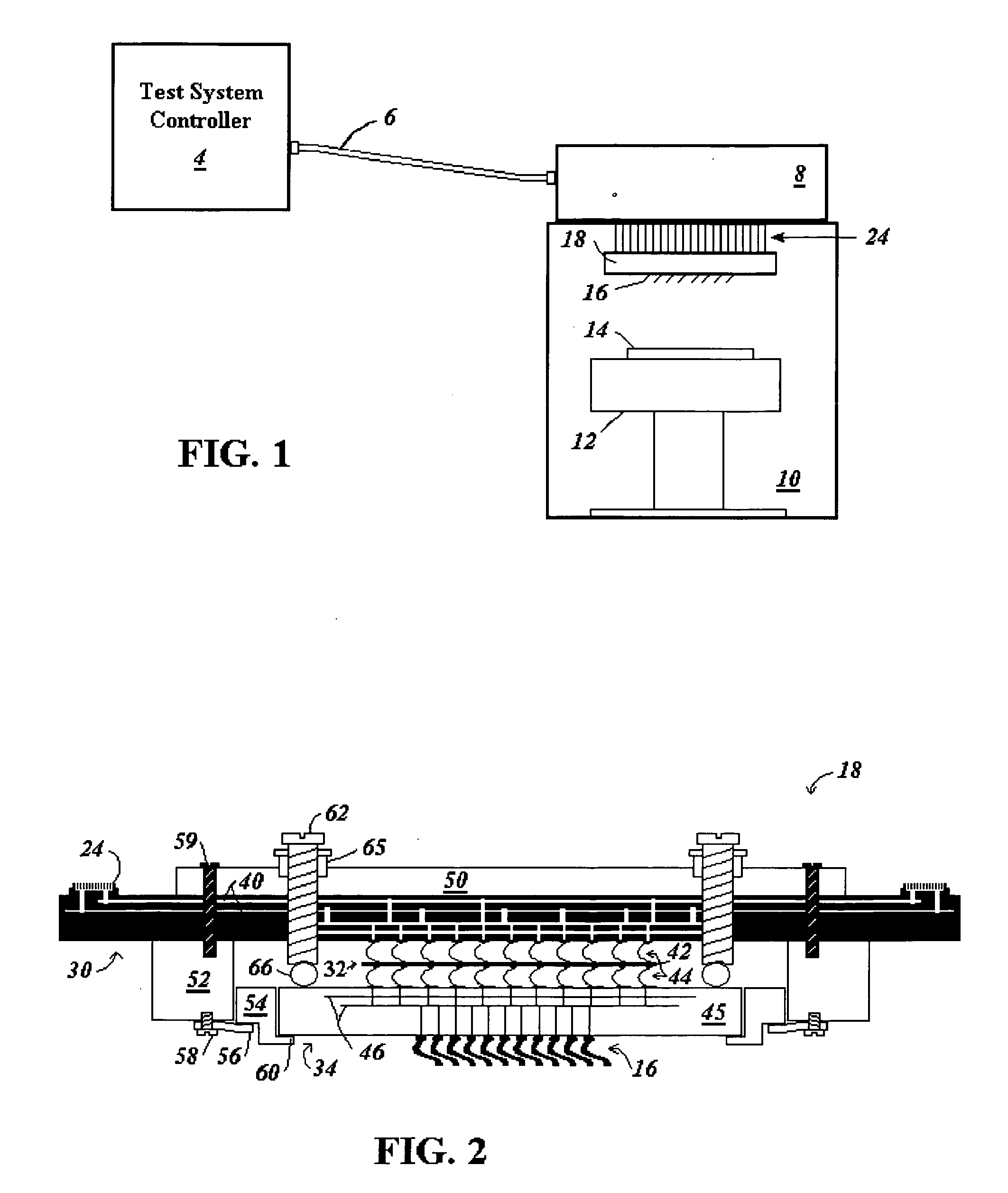 Active diagnostic interface for wafer probe applications