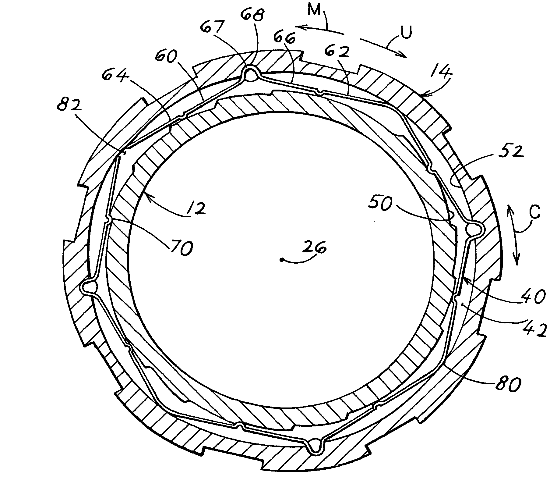 Radial anti-rotation coupling