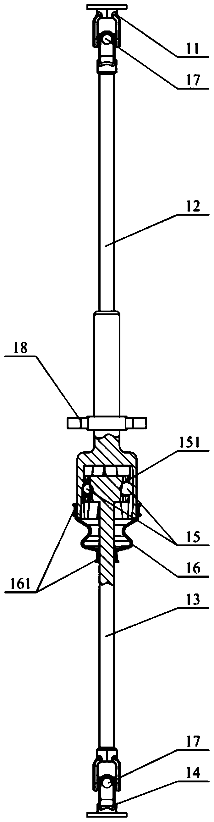 Vehicle and transmission shaft assembly thereof