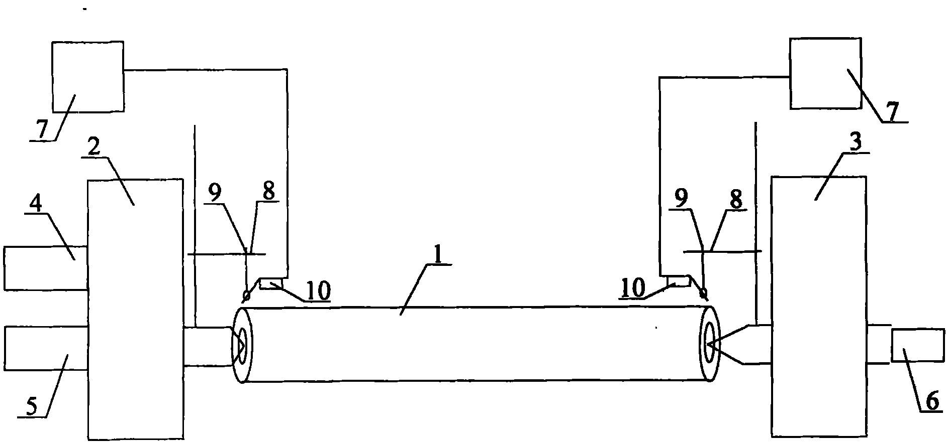 Automatic welding and blocking device with circumferential and universal angle