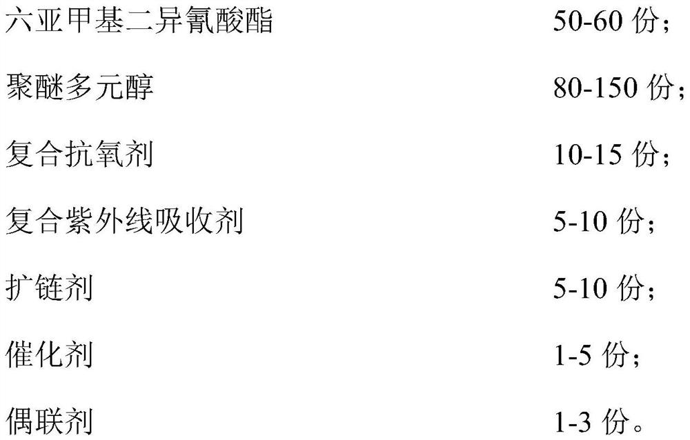 A kind of non-yellowing thermoplastic polyurethane elastomer and preparation method thereof