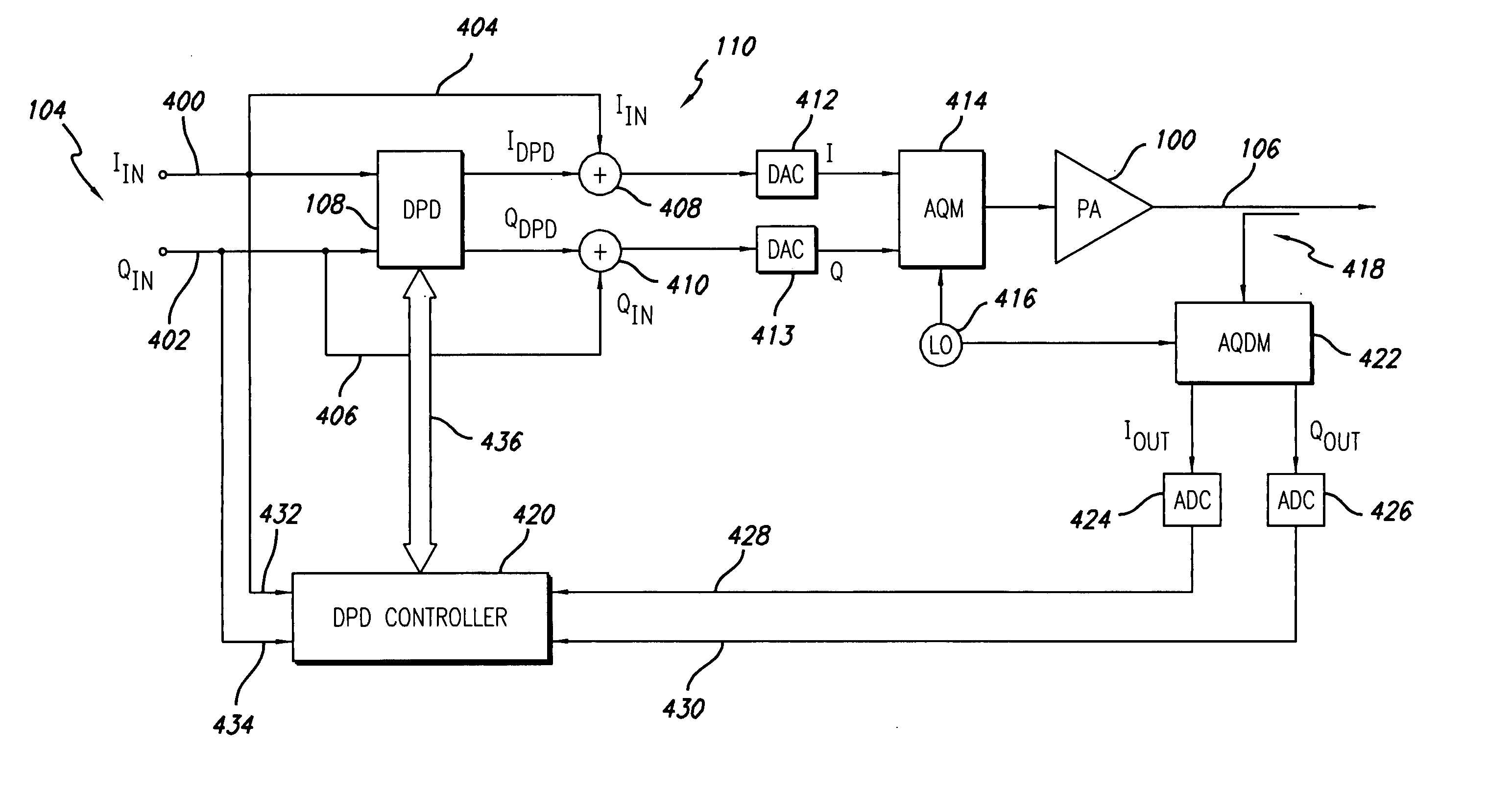 Wideband enhanced digital injection predistortion system and method