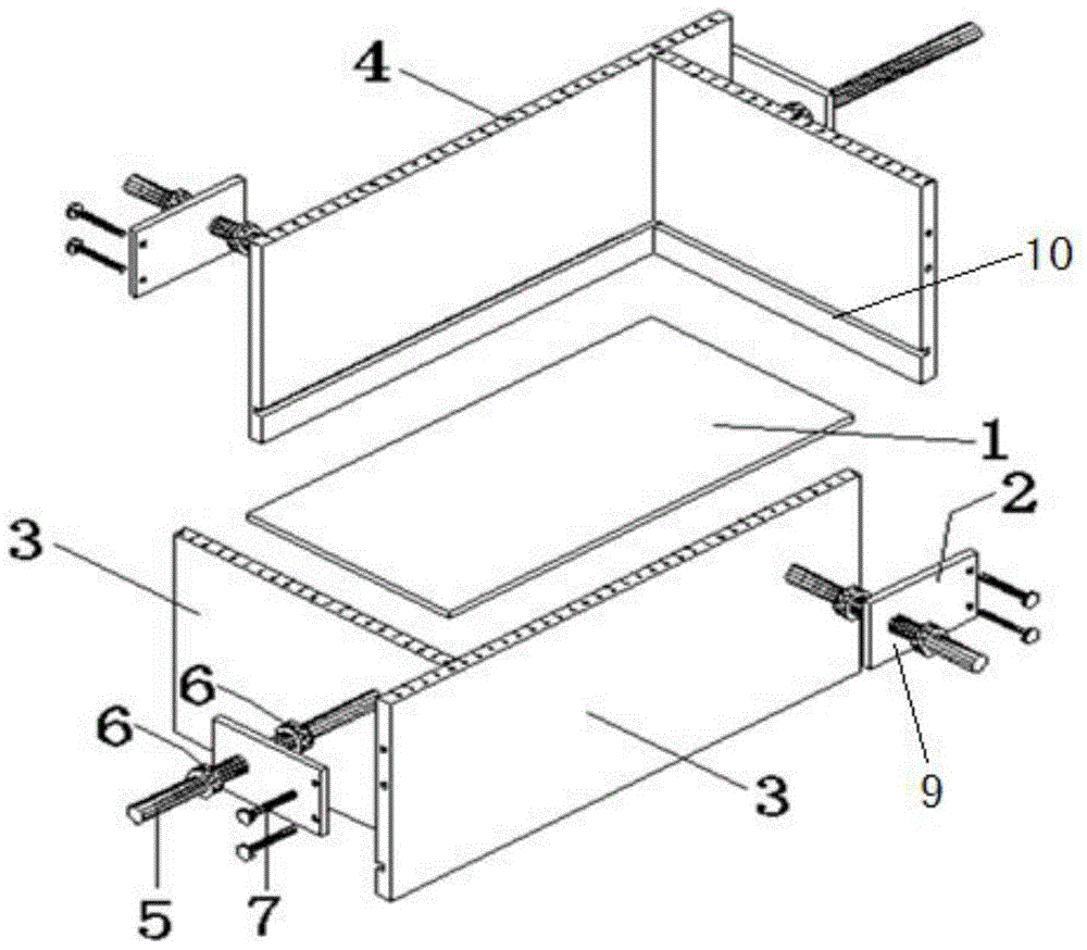 Size-adjustable mold adaptive to concrete samples in various sizes