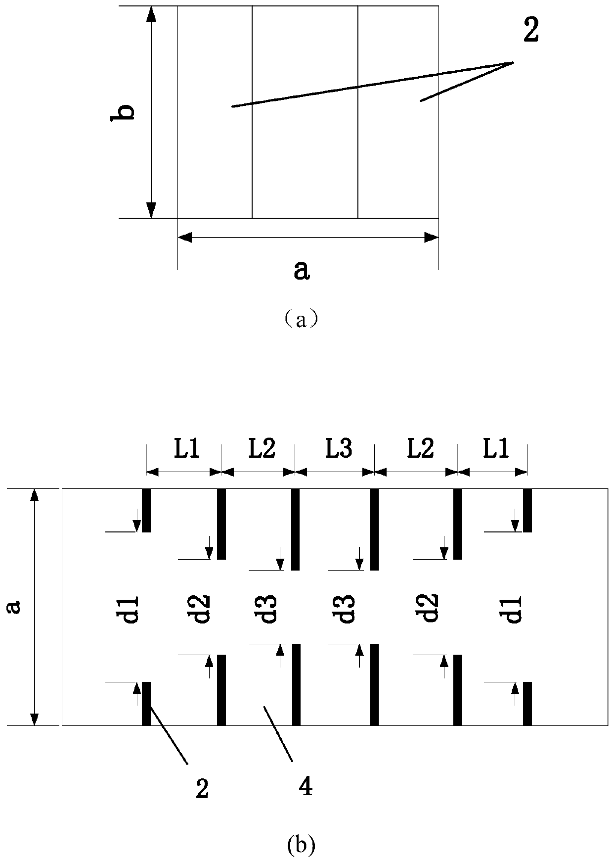 Wide-stopband waveguide band-pass filter with loading inductance diaphragms and capacitance diaphragms loaded in staggered mode