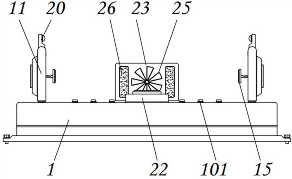 A computer network controller fixing device