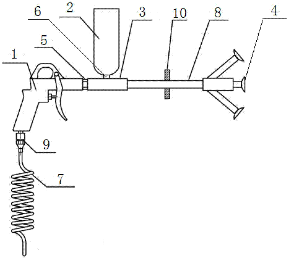 Powder interior repairing machine and repairing method thereof