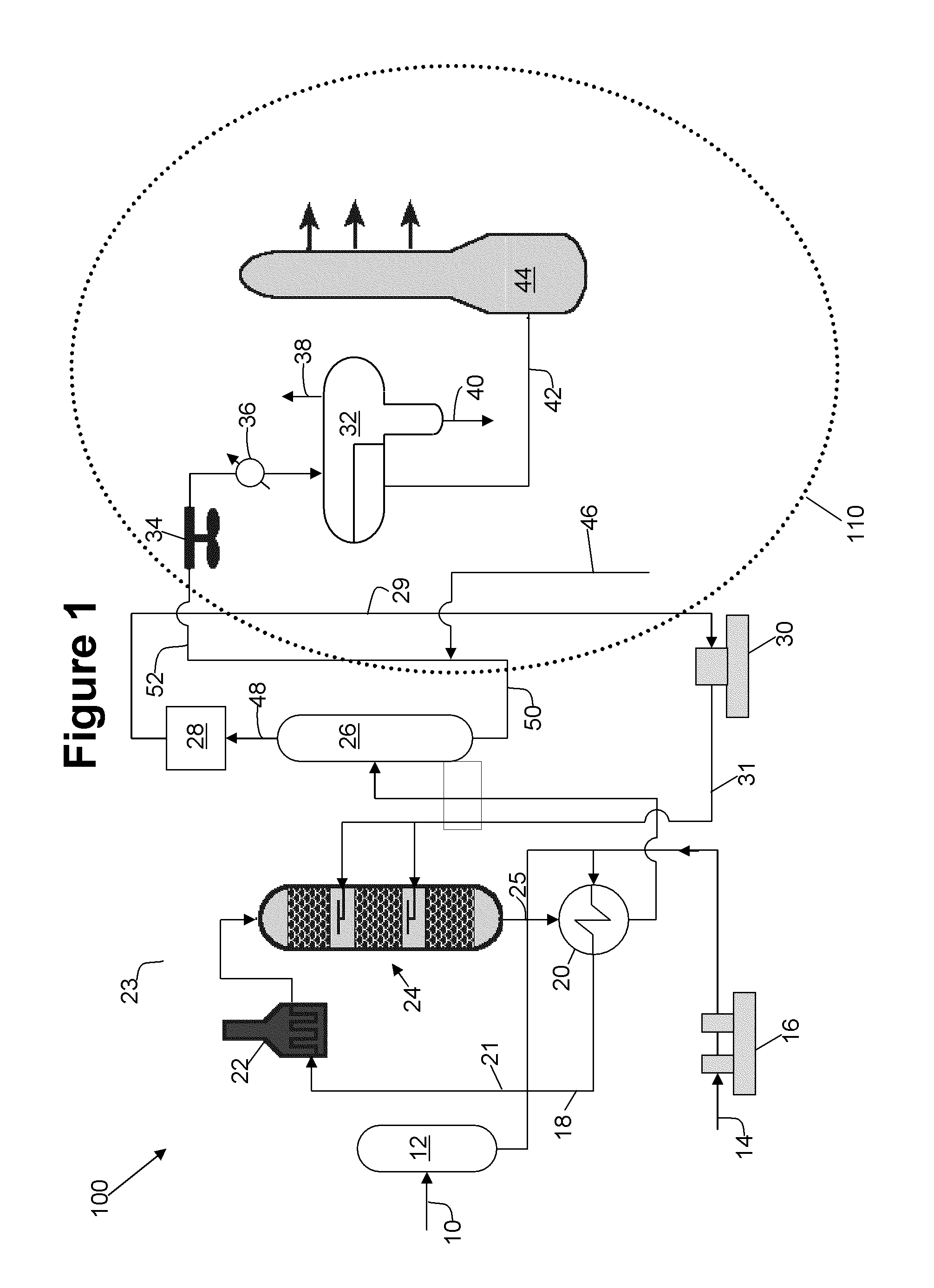 Ionic liquid desulfurization process incorporated in a low pressure separator