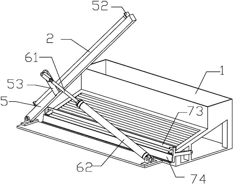 Automatic feeding device suitable for production line of pipes