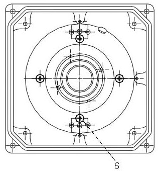 An airborne camera back focus anti-loosening locking structure