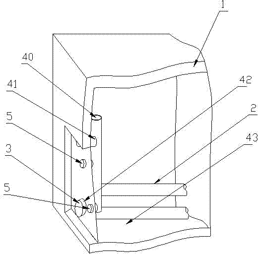 Quick blank pipe type layering discharge device and quickly discharging method thereof