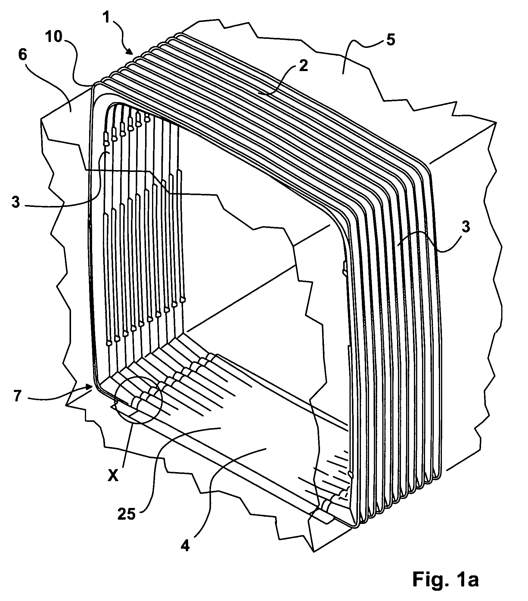 Bellows of a connection between two hinge-linked vehicles