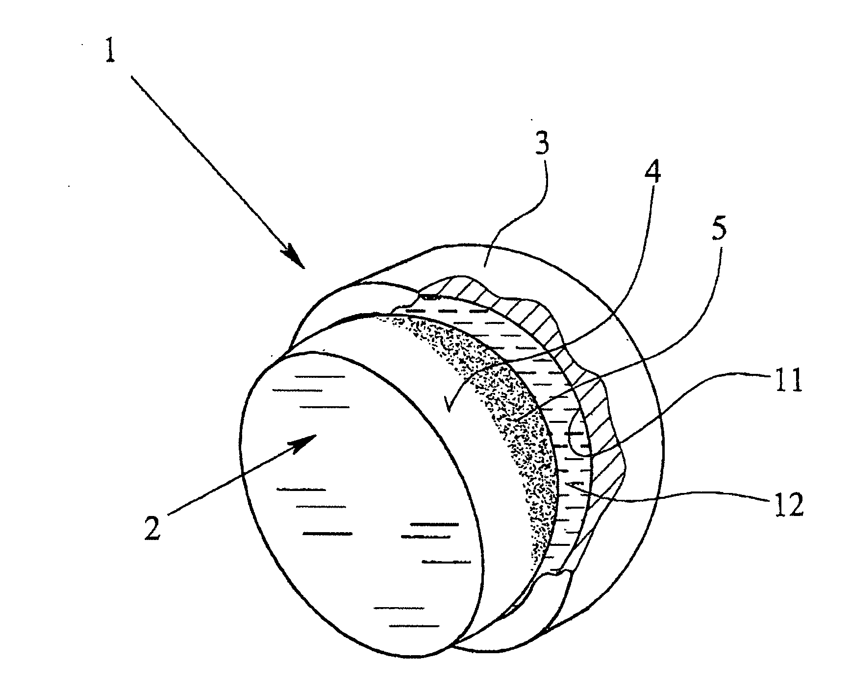Bearing and composite structure