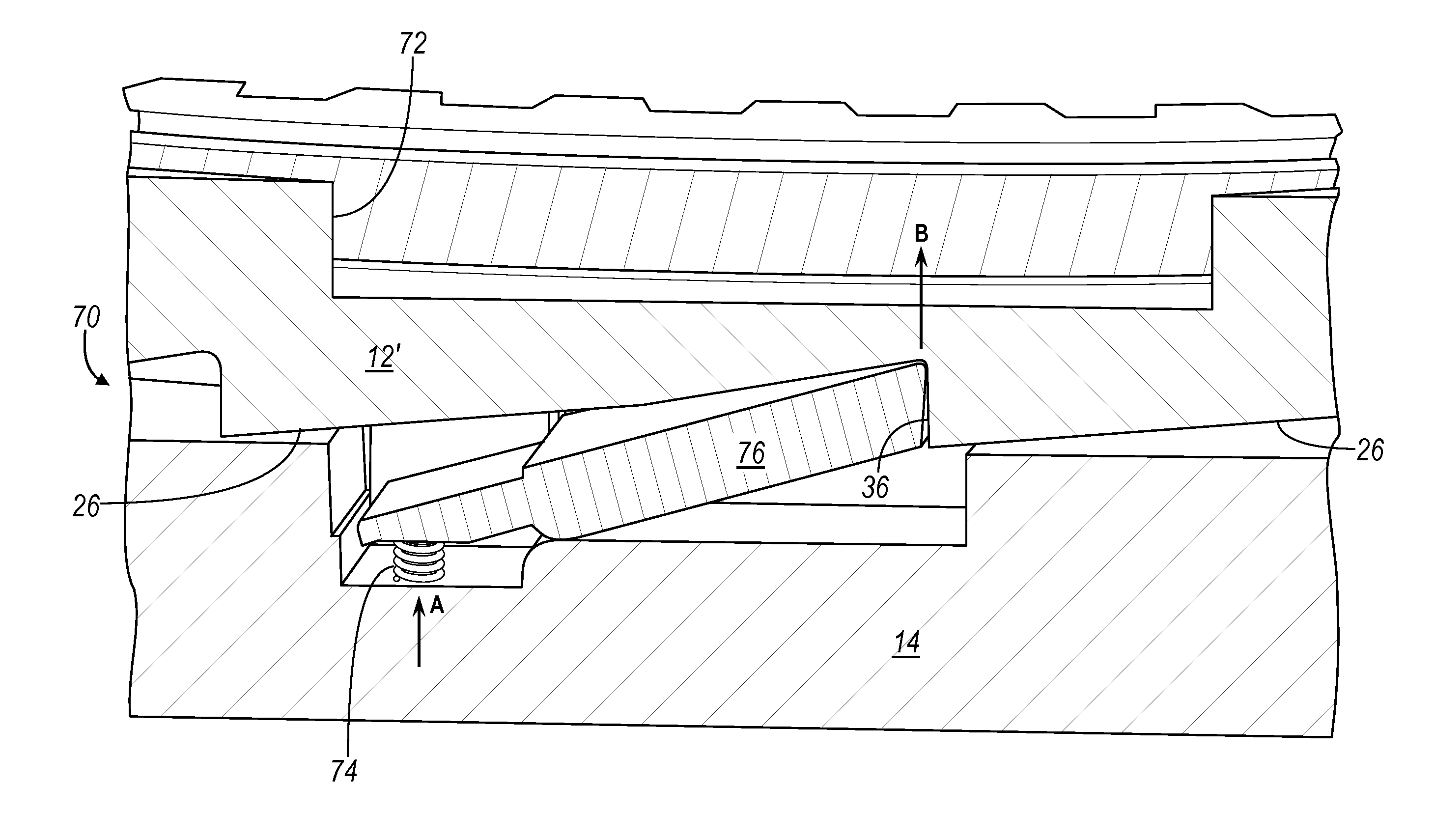 Magnetically Actuated Mechanical Diode