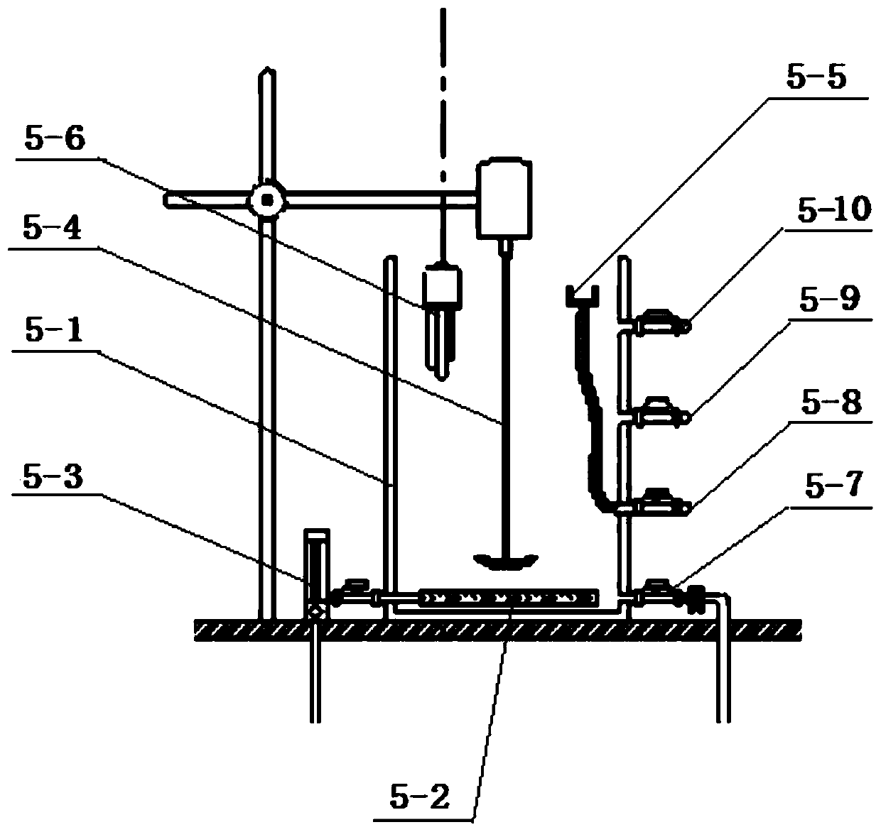 Device and method for measuring influence rule of pollution factors on biological activity of aerobic process