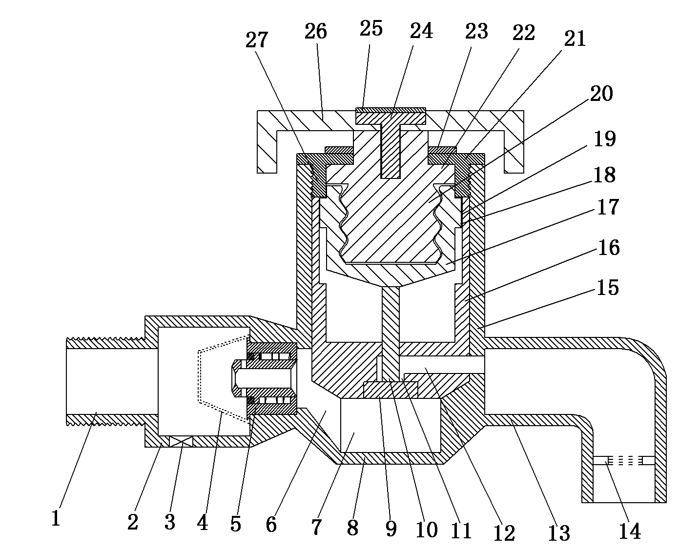 Multifunctional high-efficiency water-saving tap