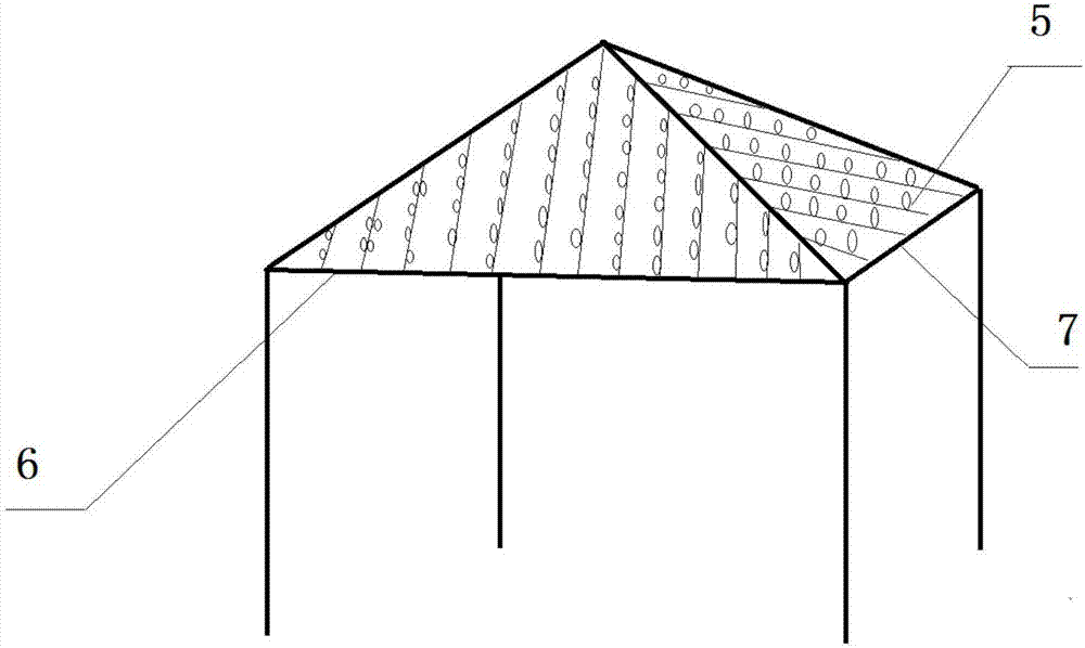 Garden pavilion artistic cultivation method of crape myrtle plants