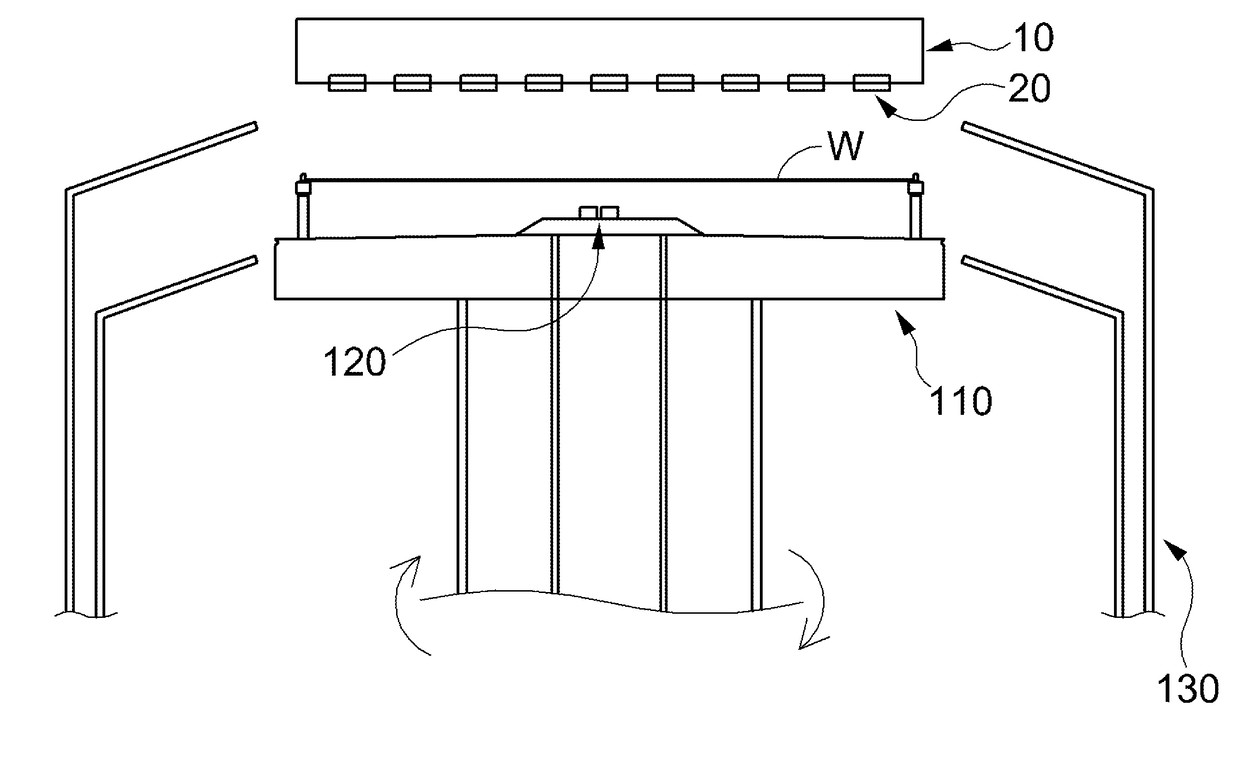 Substrate processing heater device and substrate solution processing device having same