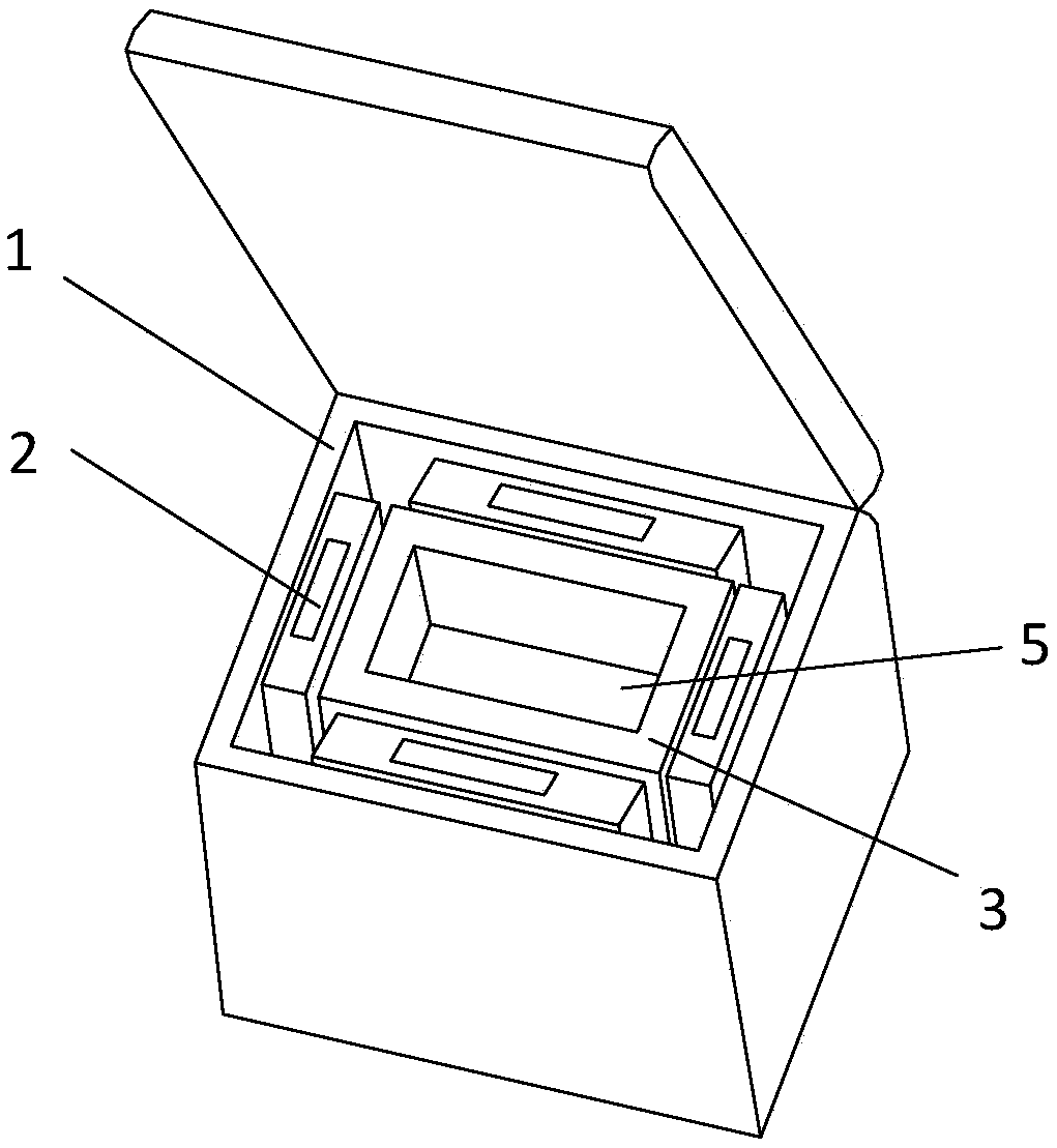 Vaccine refrigerating box with vaccine anti-freezing function and vaccine anti-freezing method thereof