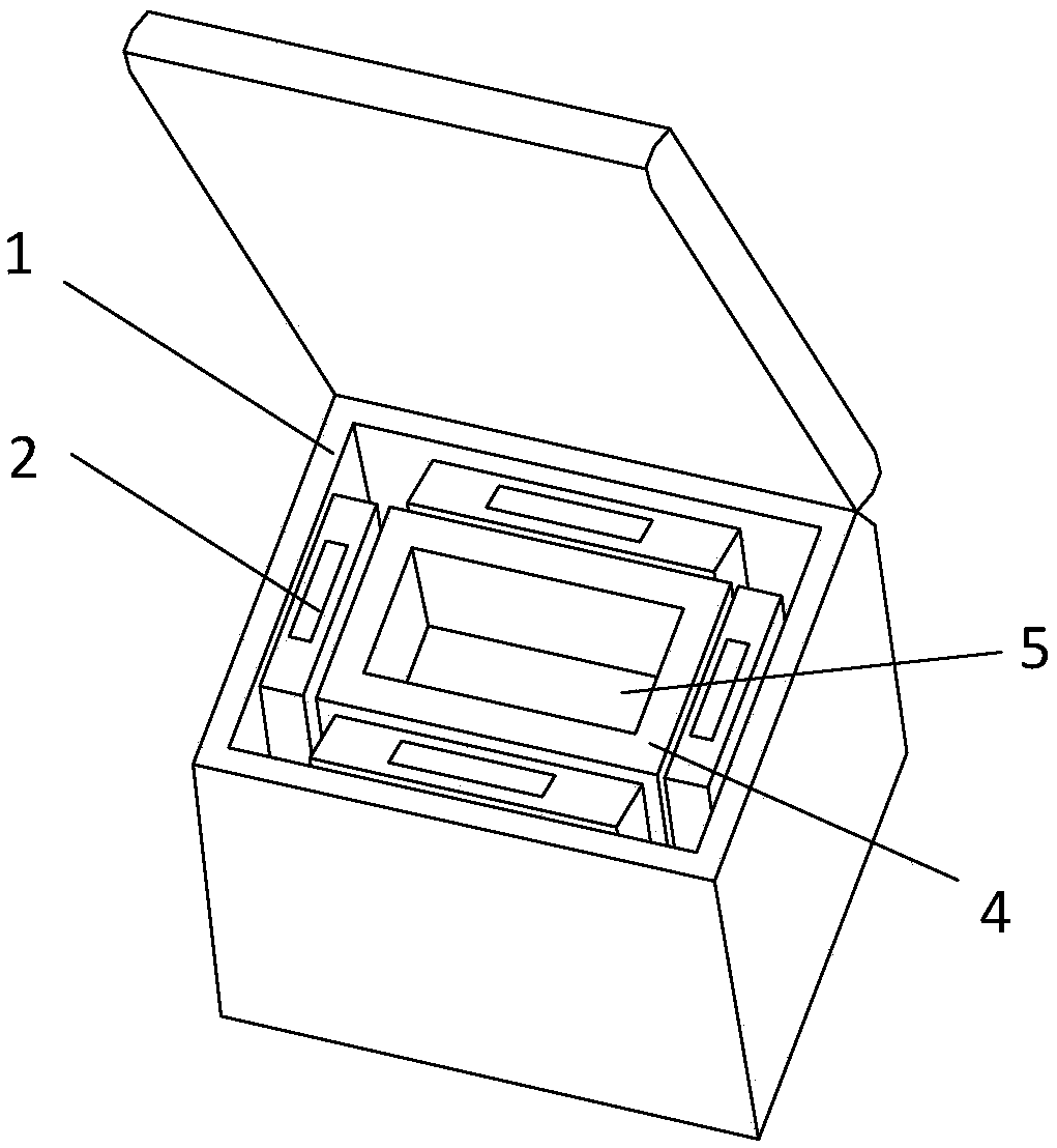 Vaccine refrigerating box with vaccine anti-freezing function and vaccine anti-freezing method thereof