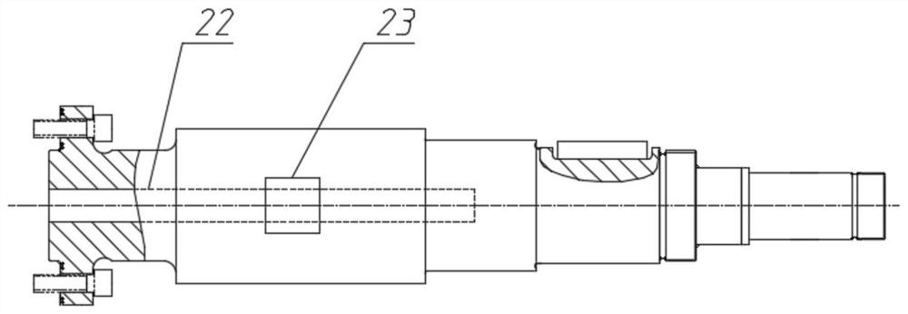 A test device for hydrodynamic performance of a shaftless pump jet propeller