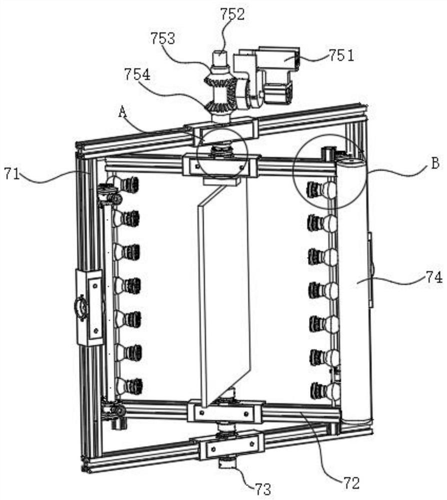 Solid wood furniture paint spraying device