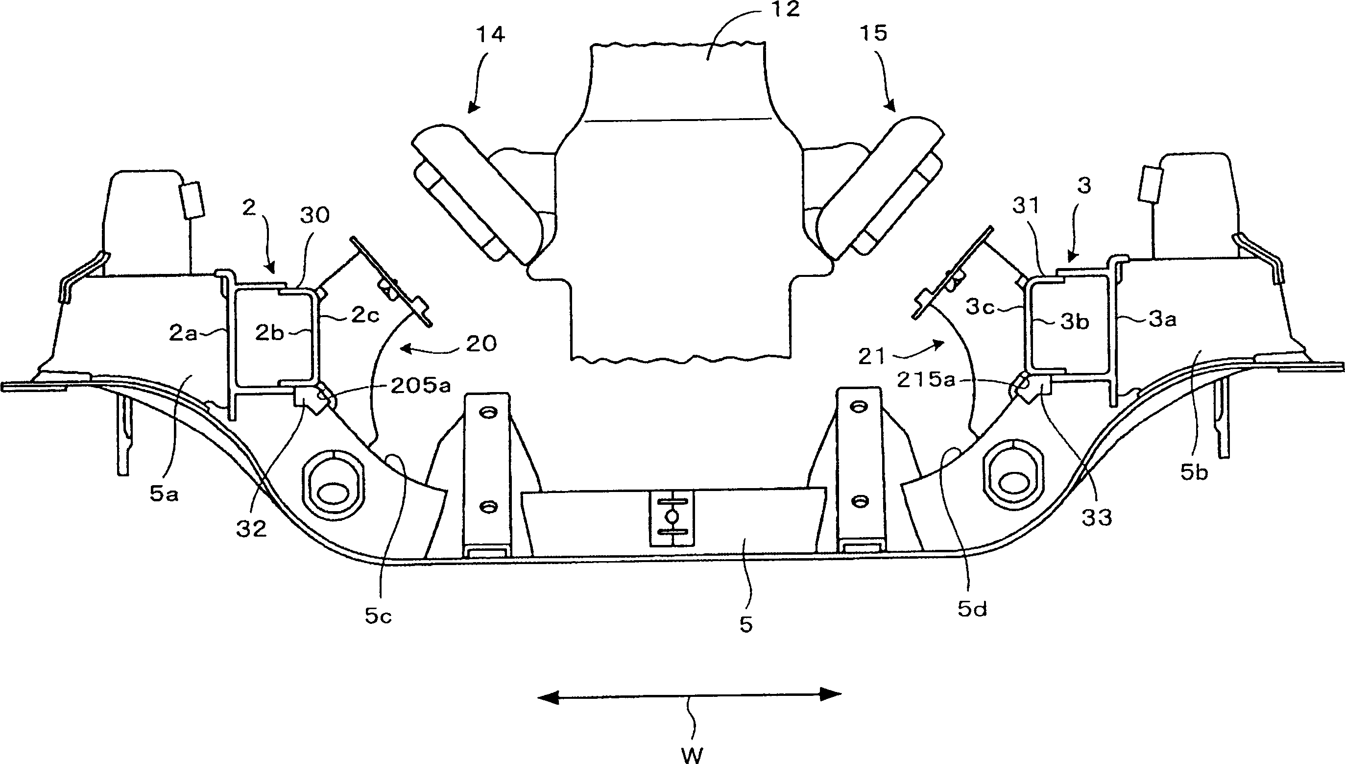 Engine rack structure