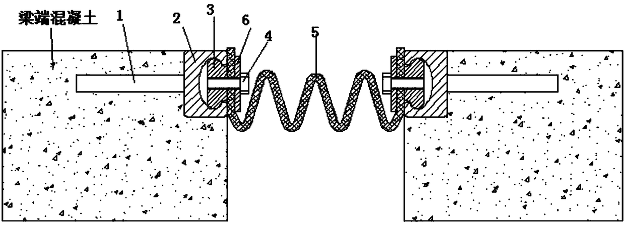 Easy-to-replace waterproof device applicable to existing railway bridge expansion joint