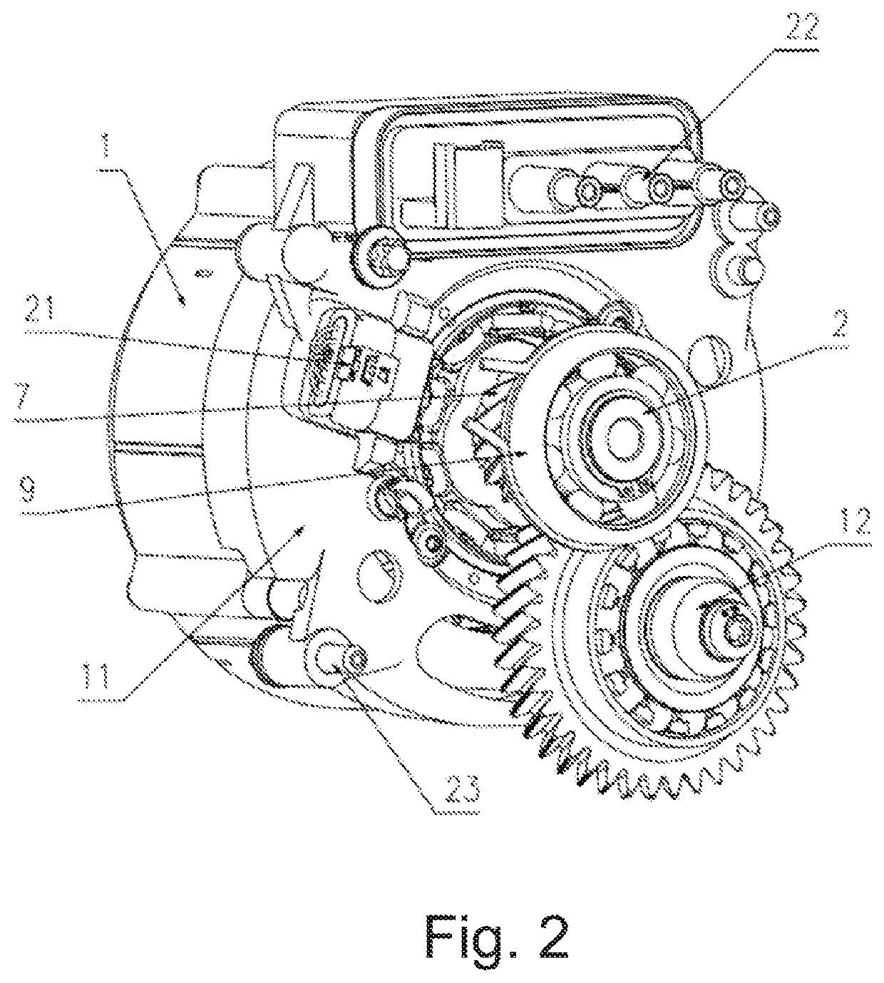 Hybrid transmission device