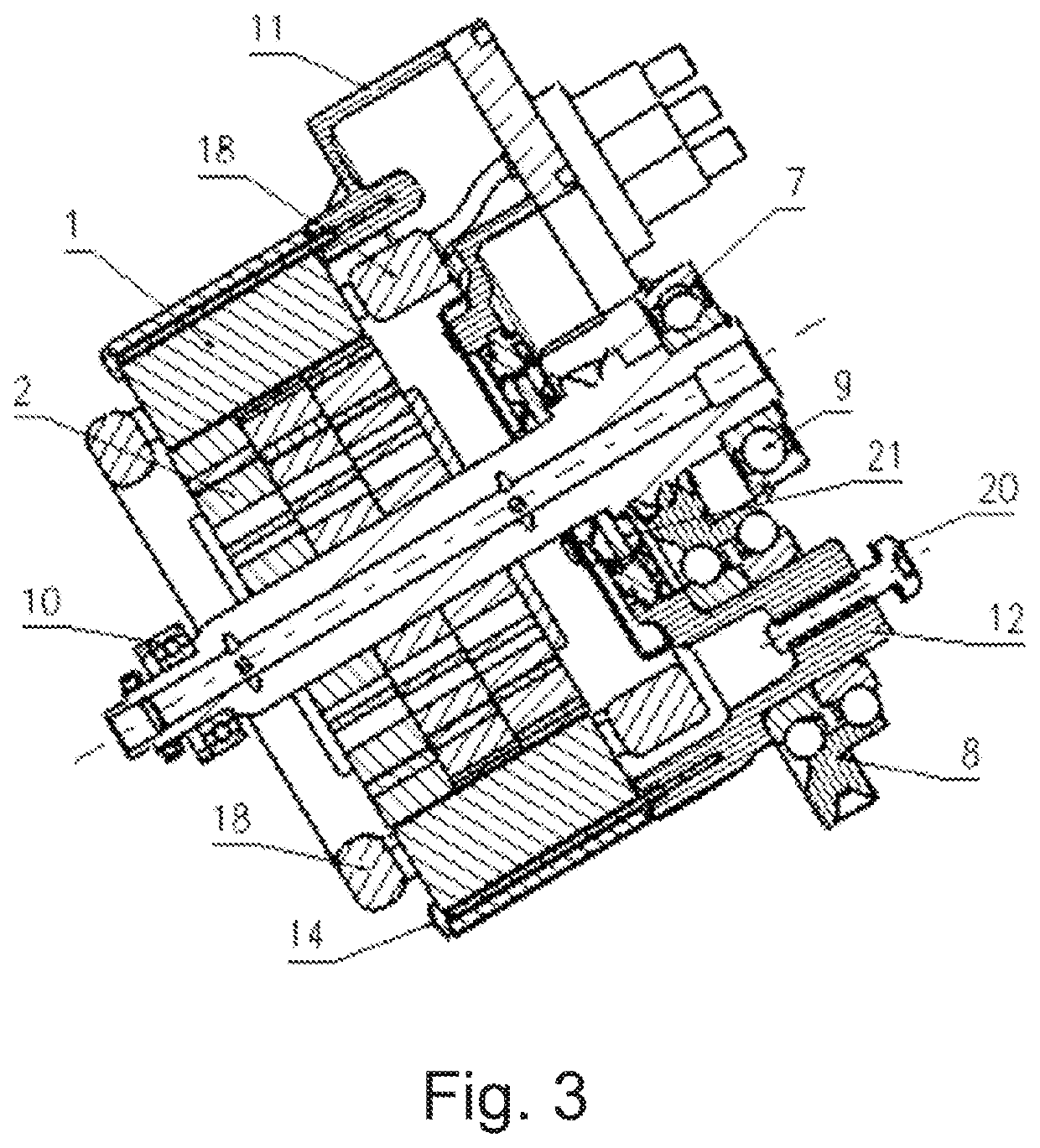 Hybrid transmission device