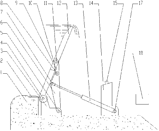 Full-open type hydraulic control flap gate and using method thereof