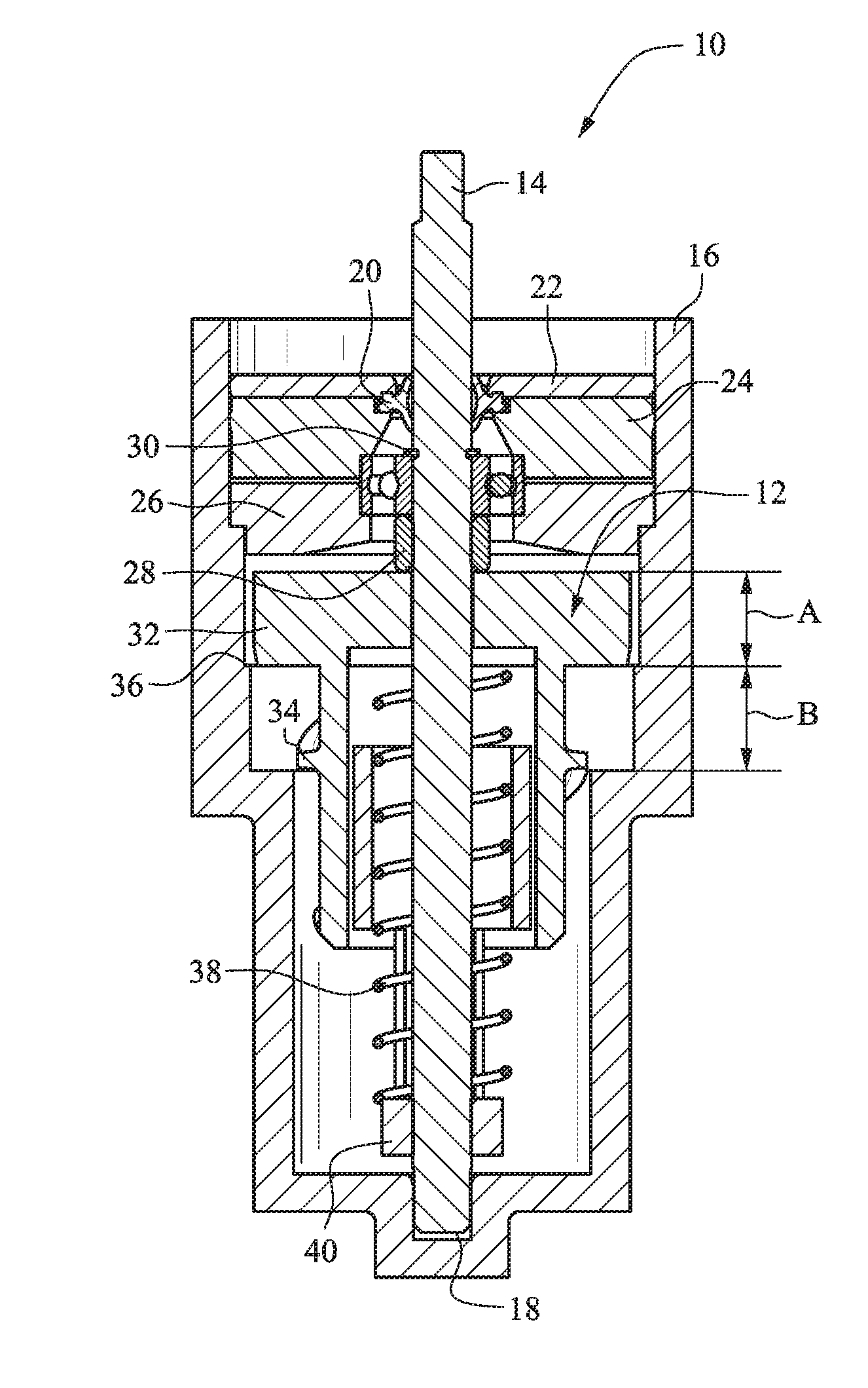 Viscous rotational speed control device