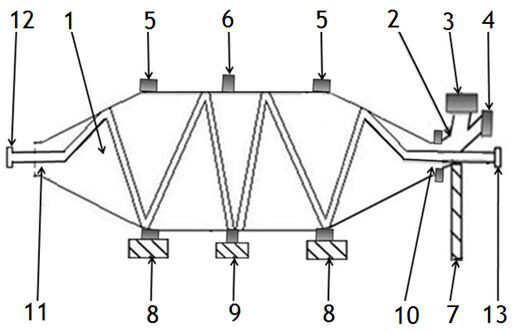 Heat pipe type roller dryer