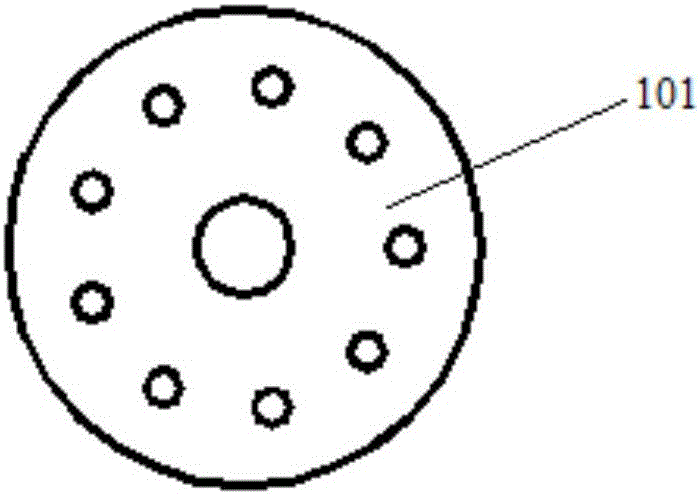 Method for punching and spinning integrated formation of filter flange