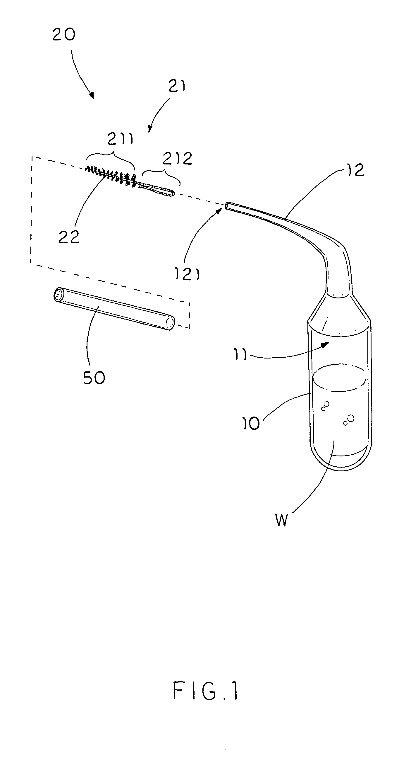 Interproximal squirt brush