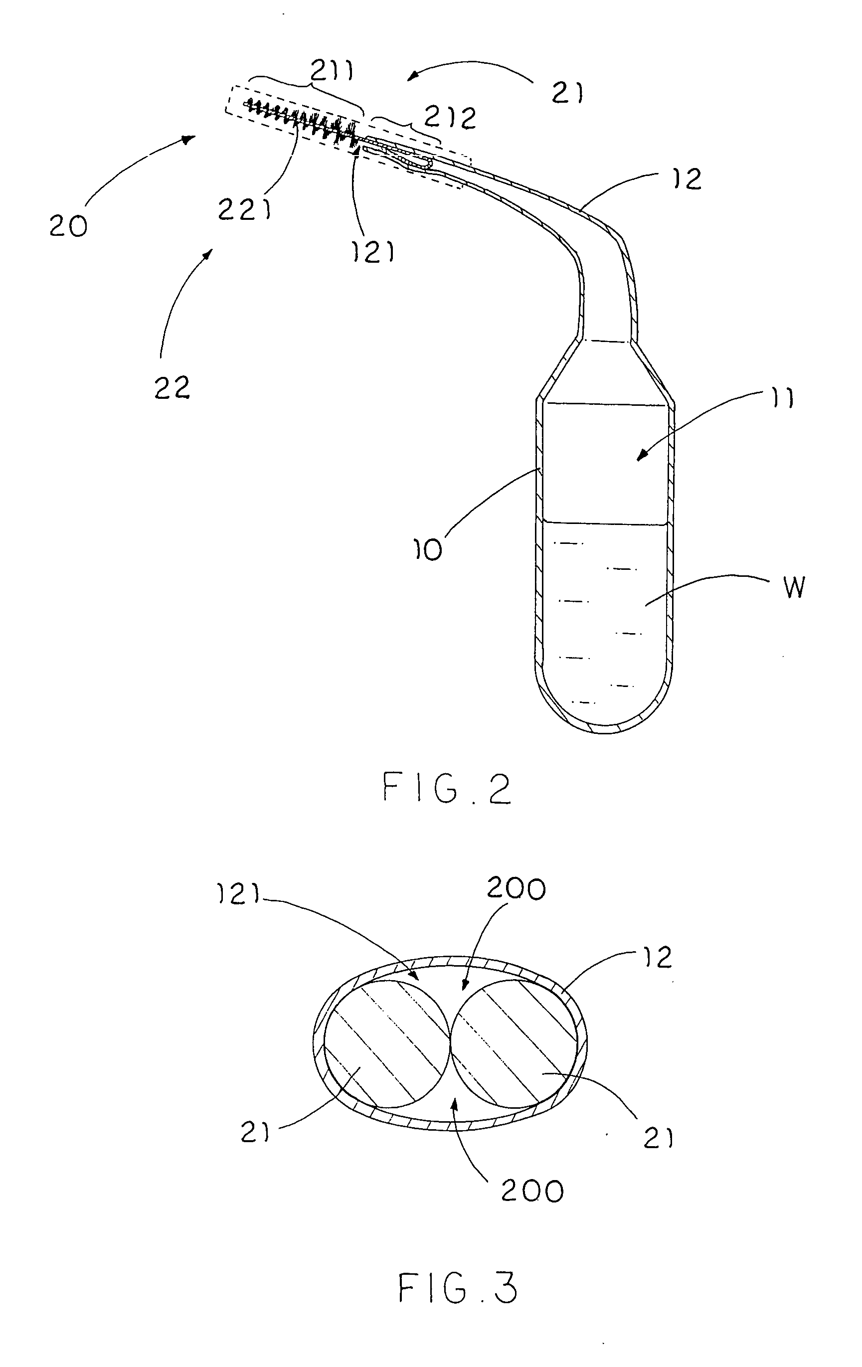 Interproximal squirt brush