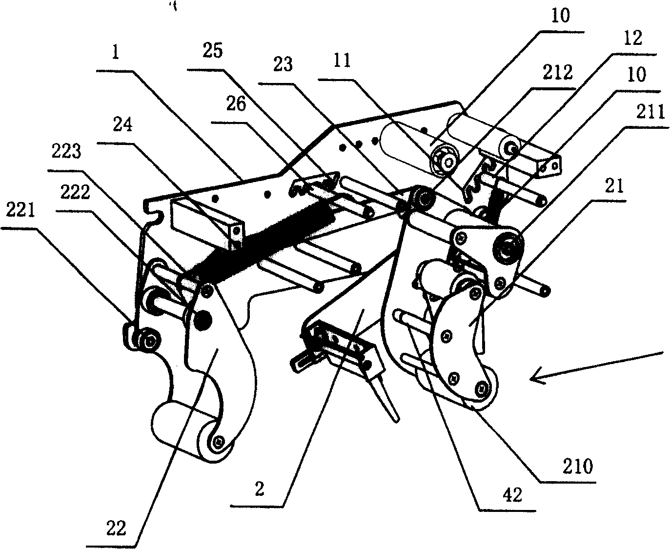 Adhesive tape box-sealing machine core