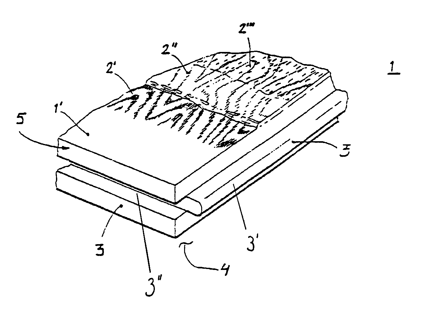 Process for achieving décor on surface elements