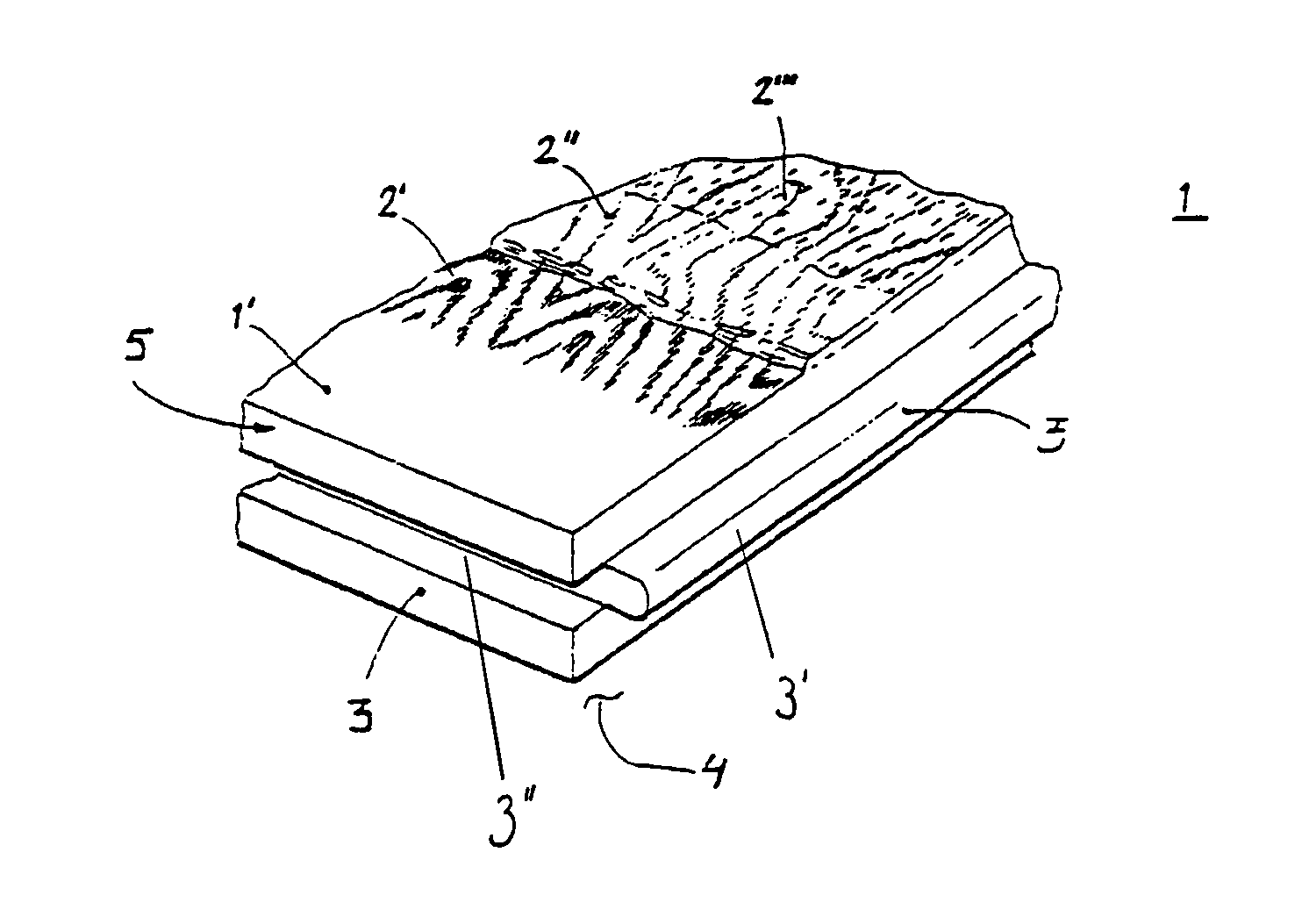 Process for achieving décor on surface elements