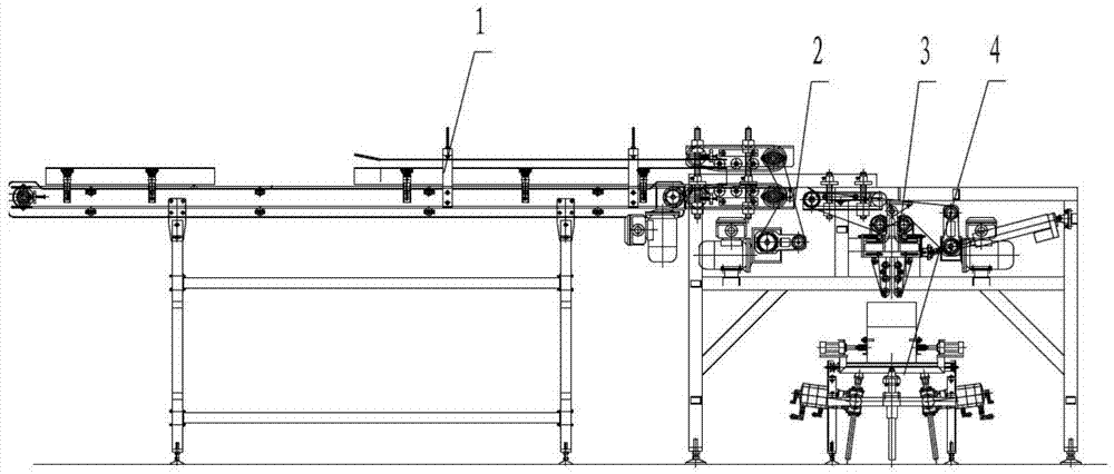 A fully automatic columnar material counting and packing system