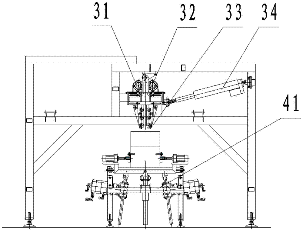 A fully automatic columnar material counting and packing system