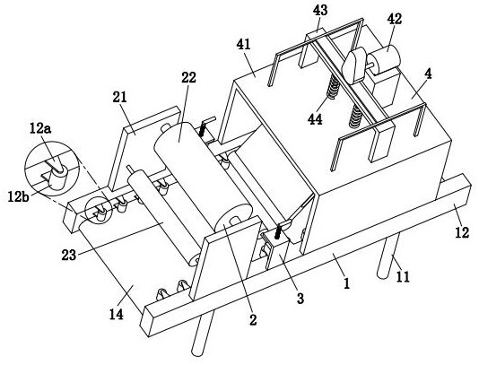 Production and processing device for aluminum-plastic panel of fireproof building curtain wall material