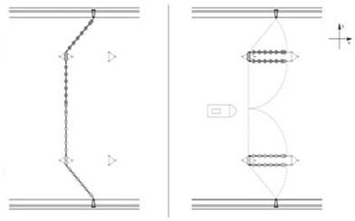 Method for achieving blue-green algae prevention and control and ship passing of lake-entering river channel through flexible enclosure