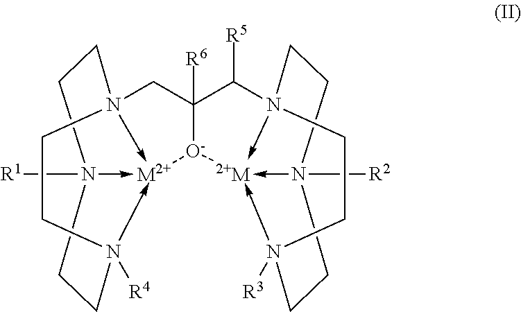 Conjugates of 1,4,7-triazacyclononanes, dinuclear metal complexes of such conjugates, and methods of use for both 1,4,7-triazacyclononanes and conjugates