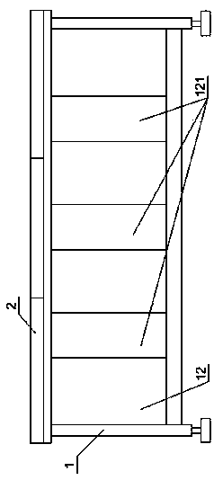 Closed long warming table