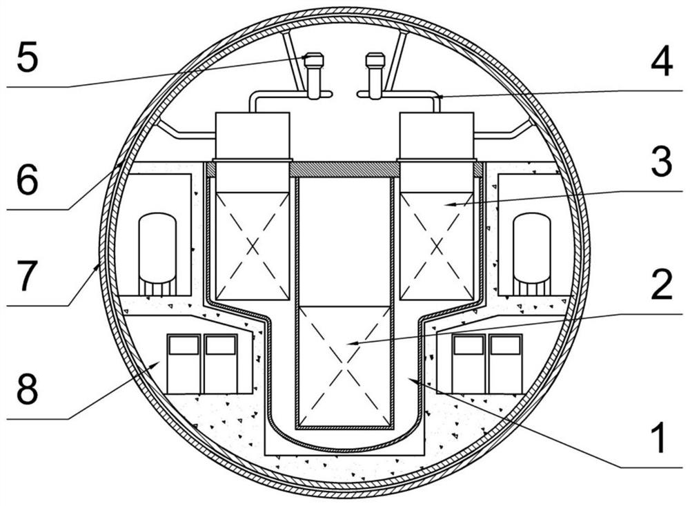 A deep sea nuclear power plant